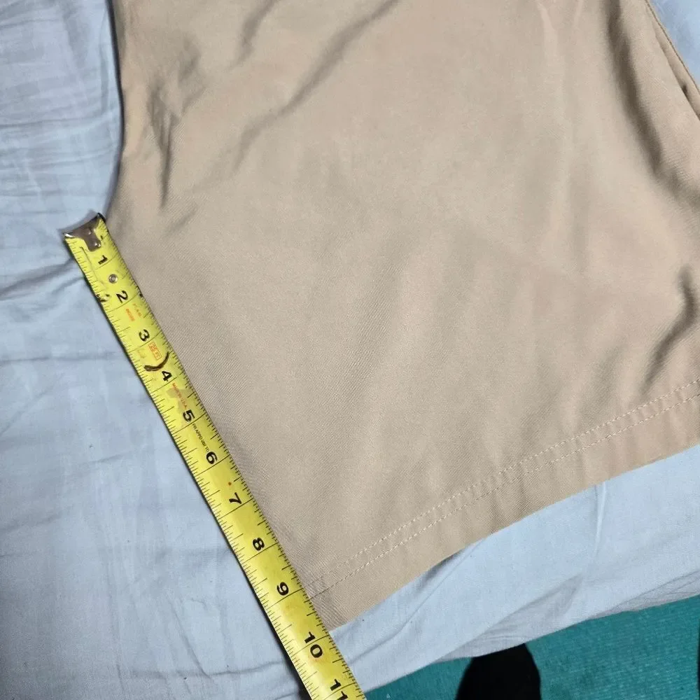 Ben Hogan Golf Performance 50 UPF sun protection tan shorts sz 38 10